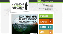 Desktop Screenshot of collegetransitioninitiative.com